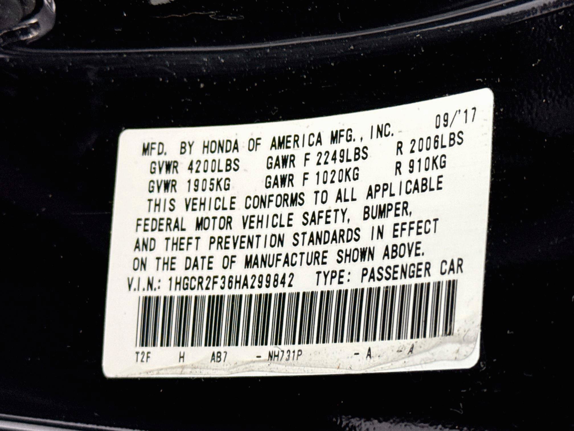 Certified 2017 Honda Accord LX image 29