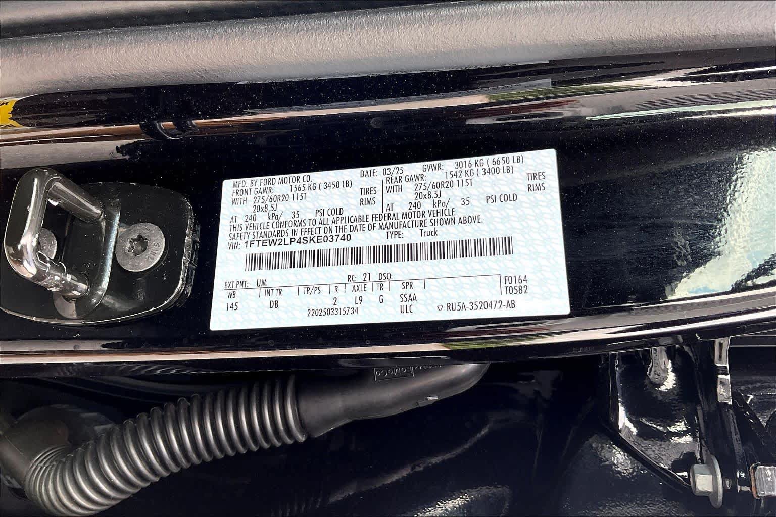 Used 2025 Ford F150 STX w/ Equipment Group 200A AWD/4WD image 79