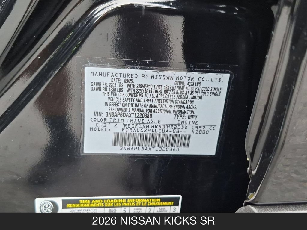 Certified 2026 Nissan Kicks SR w/ Cold Weather Package FWD image 24