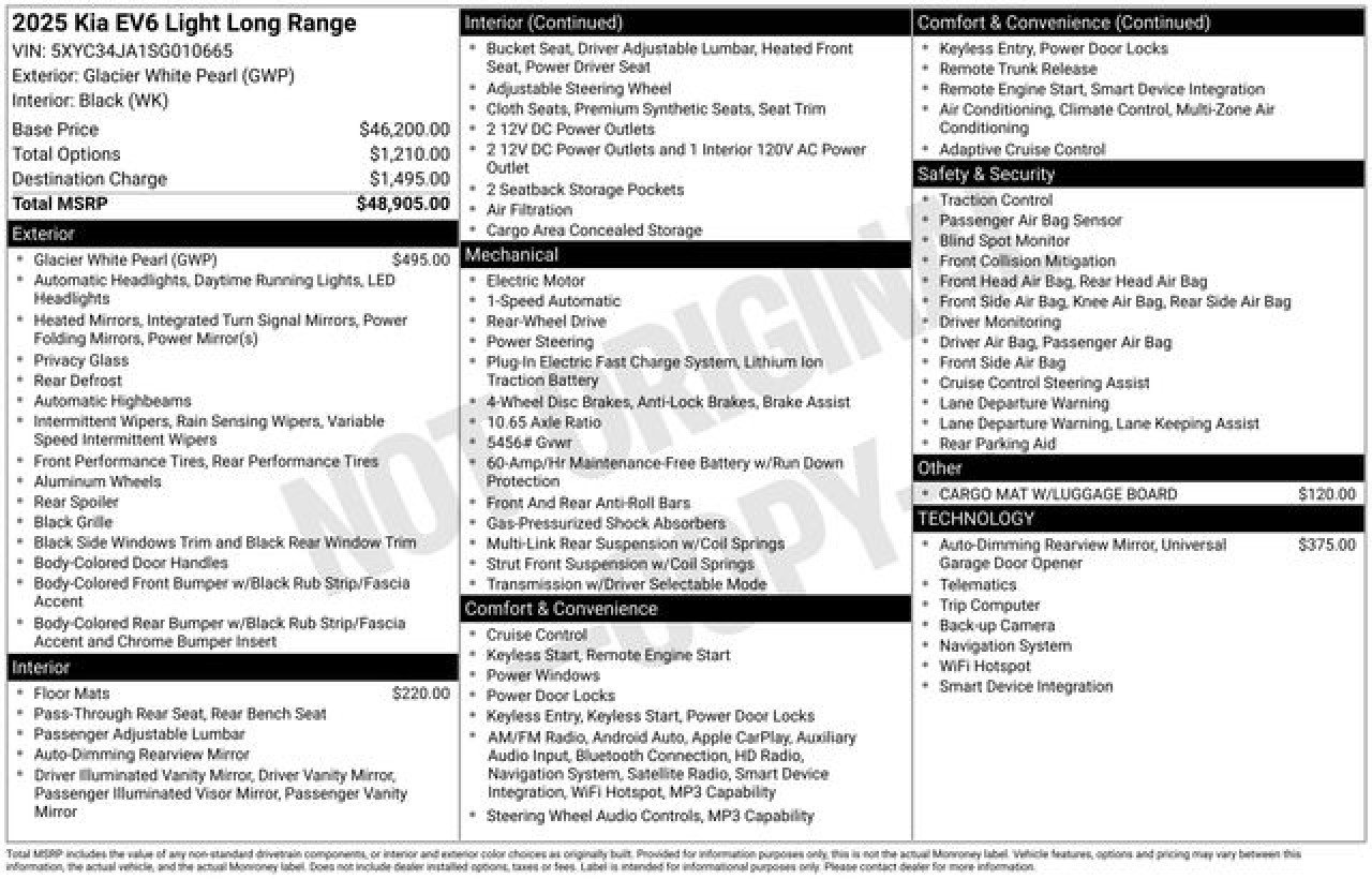 New 2025 Kia EV6 Light image 29