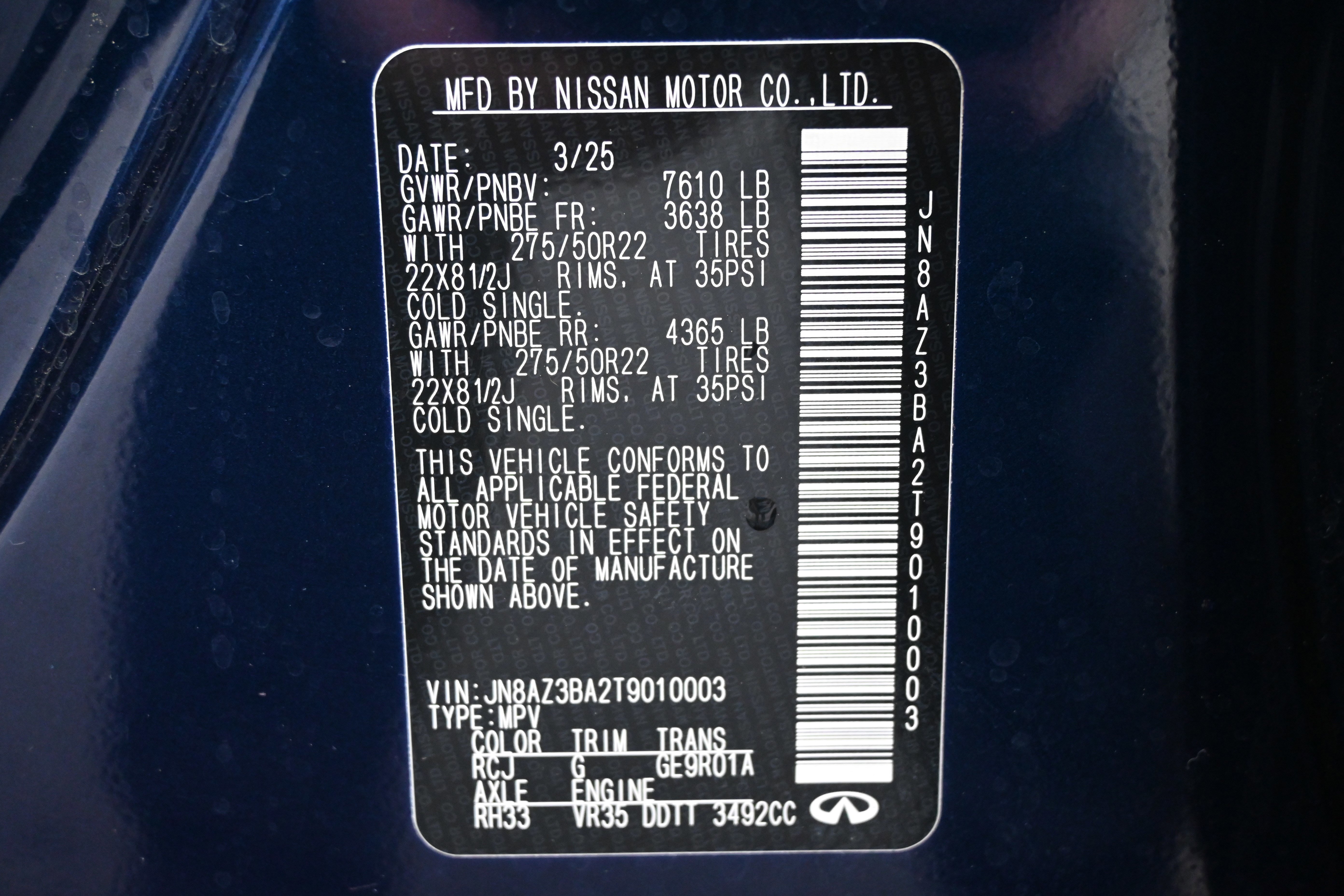 Used 2026 INFINITI QX80 Luxe RWD image 35
