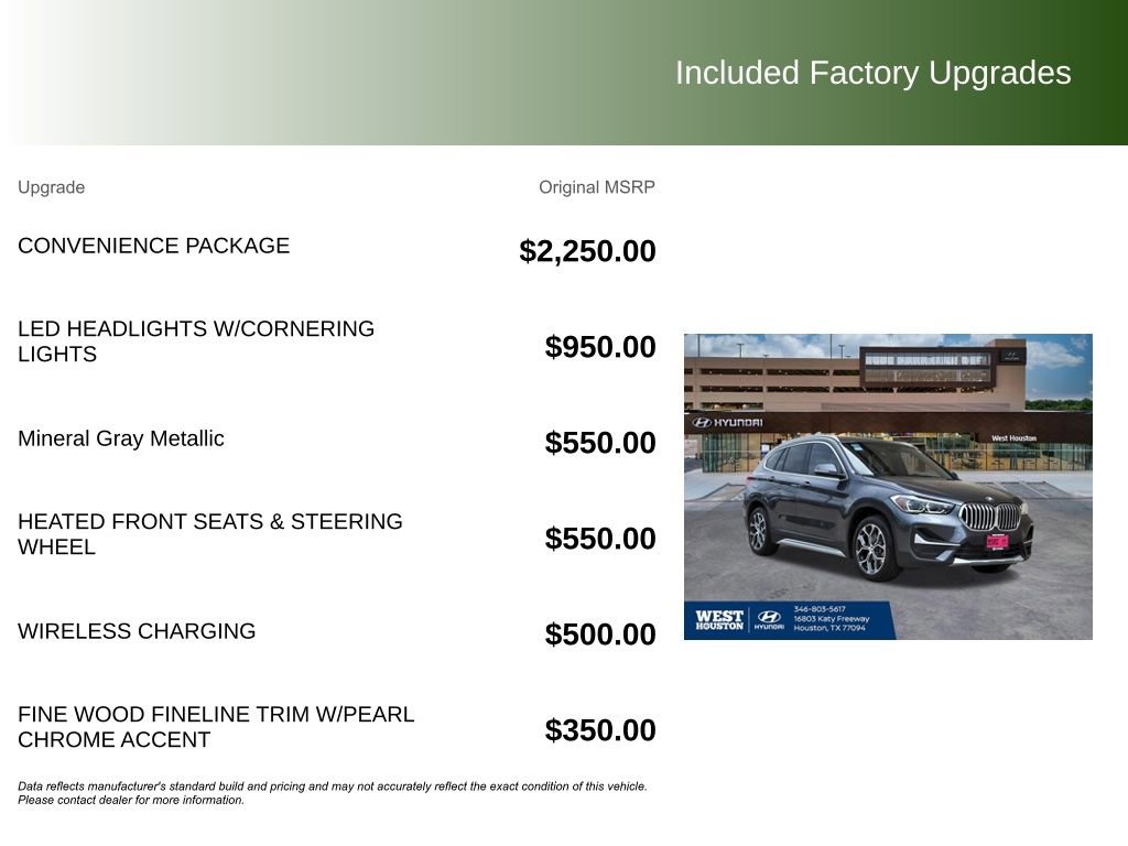 Used 2021 BMW X1 sDrive28i w/ Convenience Package image 9