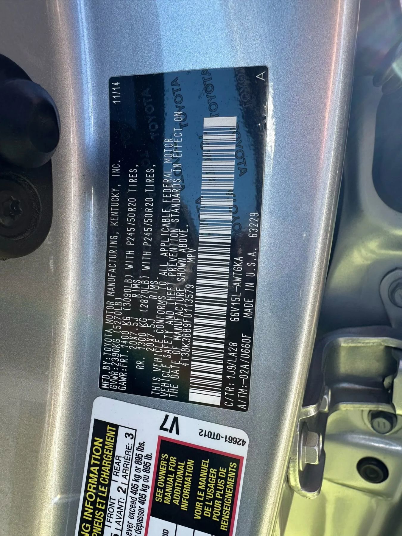 Used 2015 Toyota Venza XLE image 39