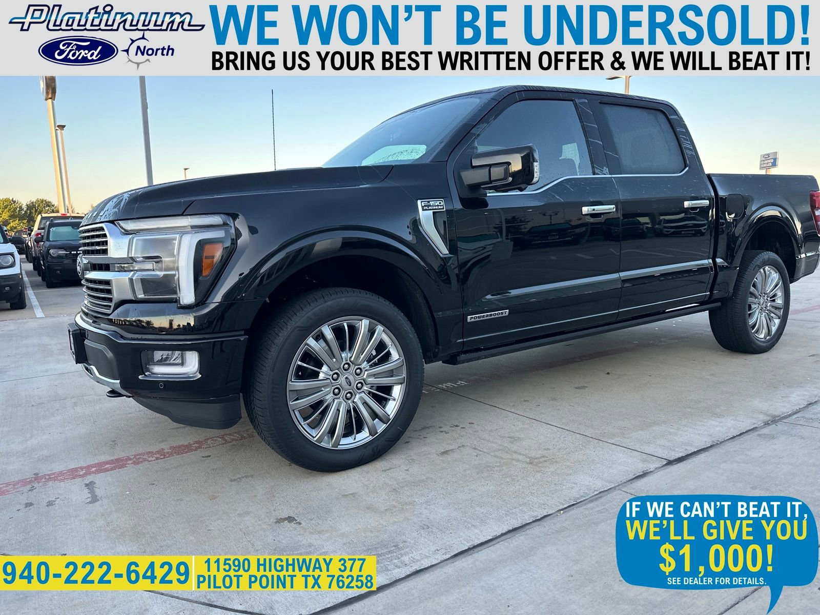 New 2025 Ford F150 Platinum w/ Equipment Group 703A Plus