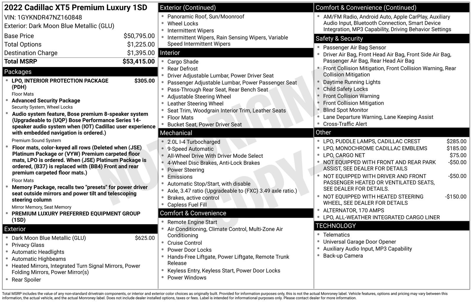 Used 2022 Cadillac XT5 Premium Luxury image 38