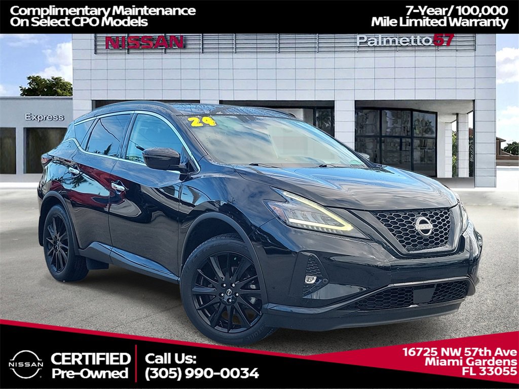Certified 2024 Nissan Murano SV w/ SV Midnight Edition Package
