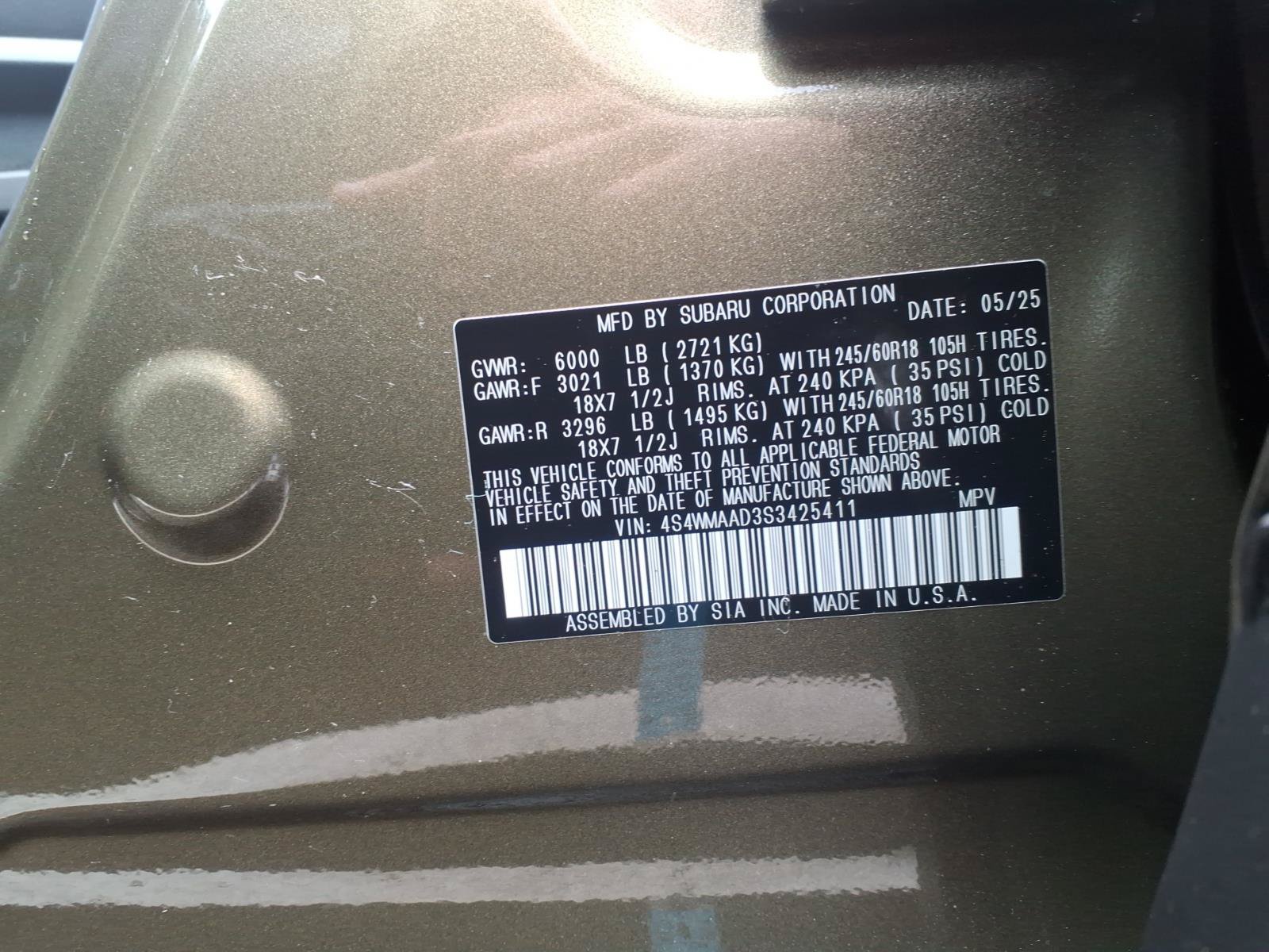 Certified 2025 Subaru Ascent Premium AWD/4WD image 26
