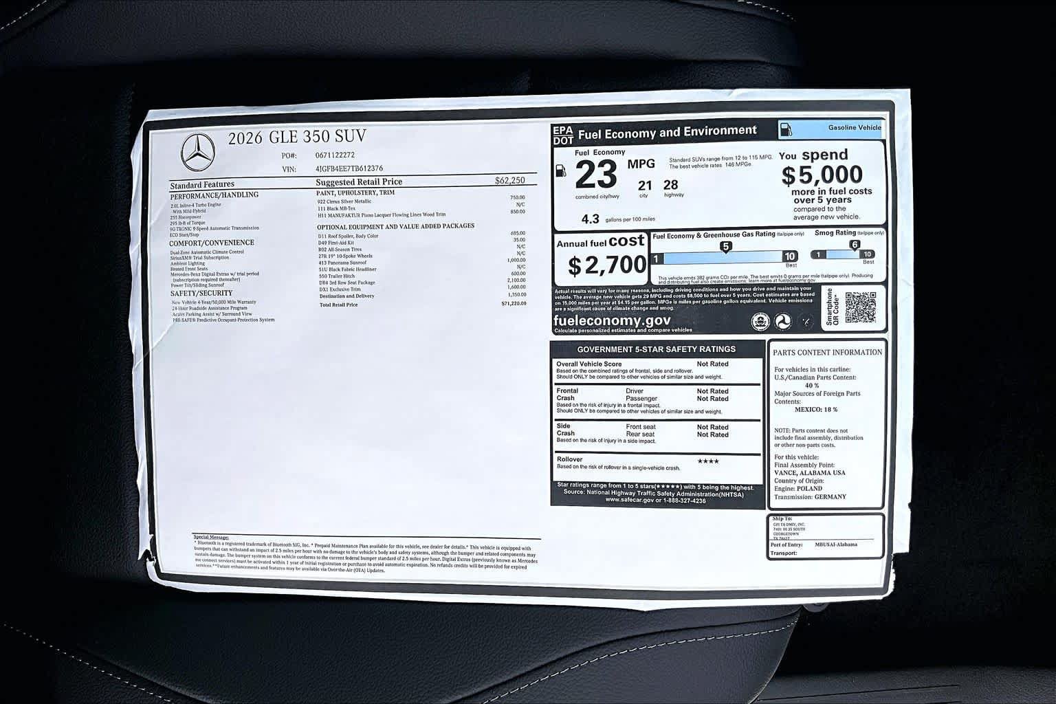 New 2026 Mercedes-Benz GLE 350 4MATIC image 22