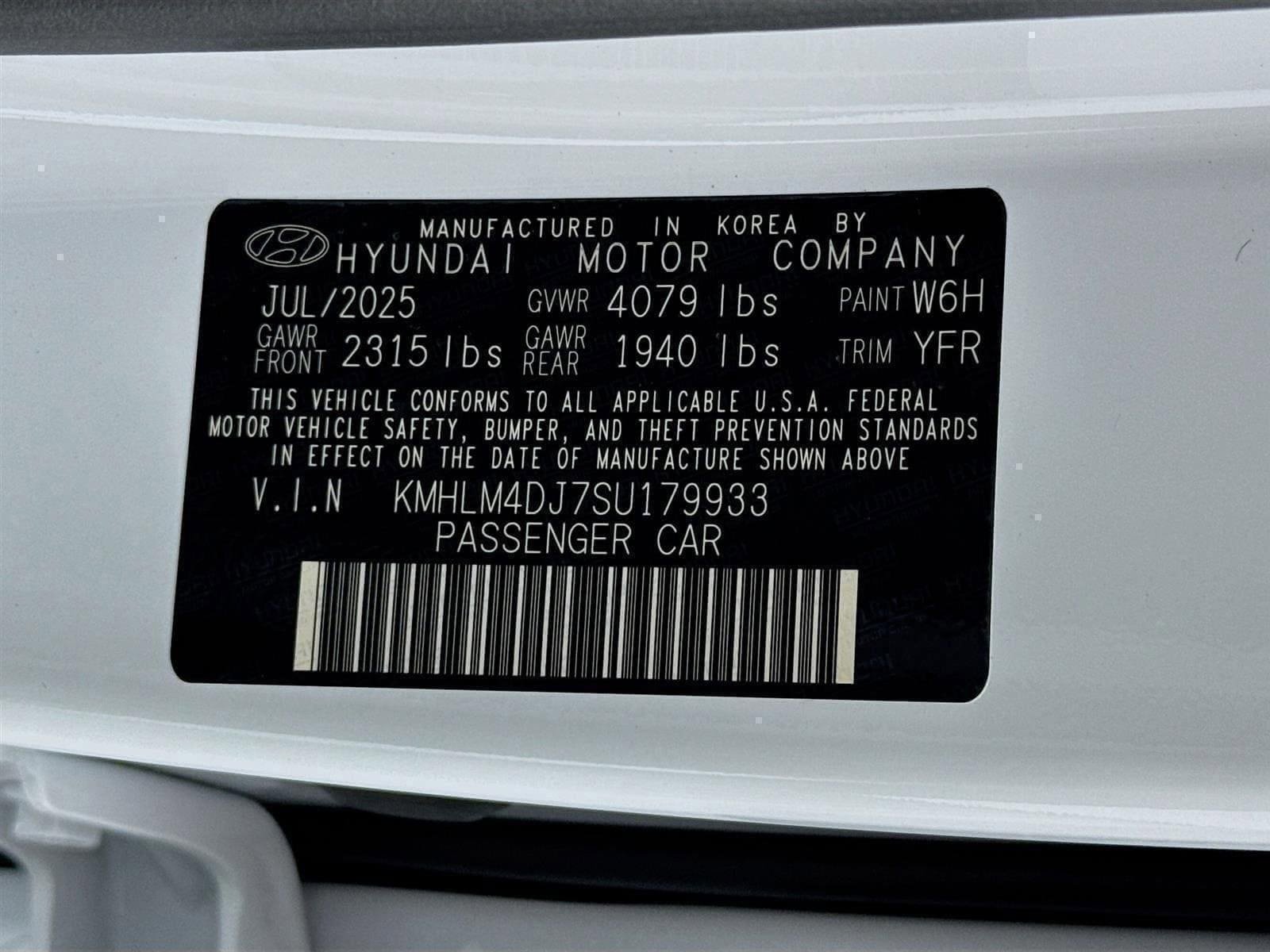 New 2025 Hyundai Elantra SEL w/ Cargo Package FWD image 30