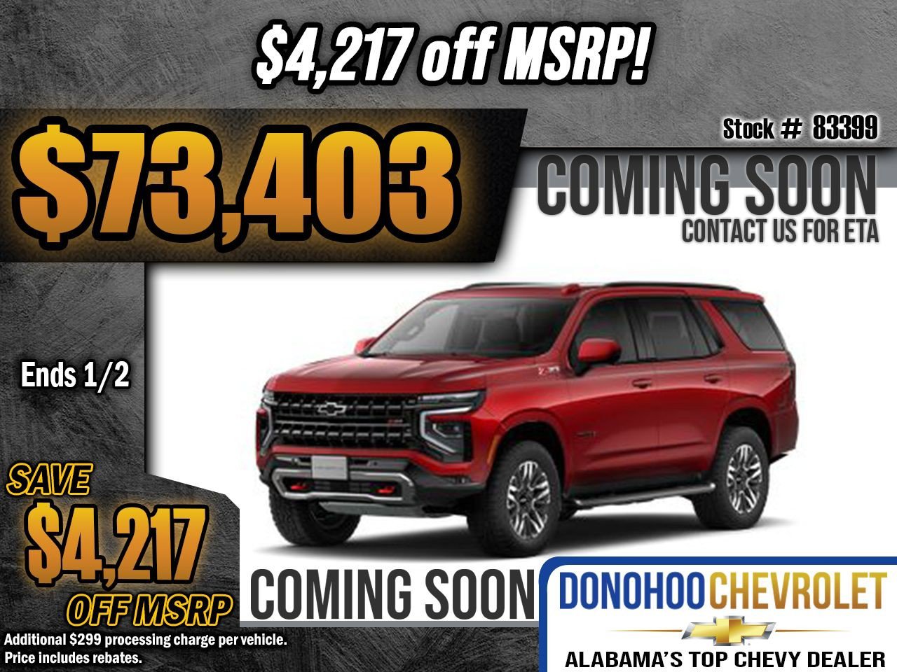 New 2026 Chevrolet Tahoe Z71