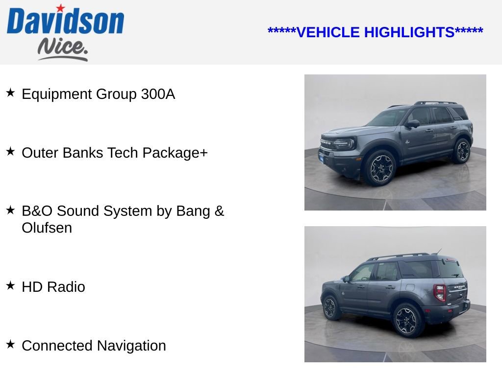 Certified 2025 Ford Bronco Sport Outer Banks w/ Outer Banks Tech Package+ image 4