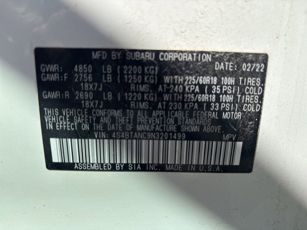 Used 2022 Subaru Outback Limited AWD/4WD image 19