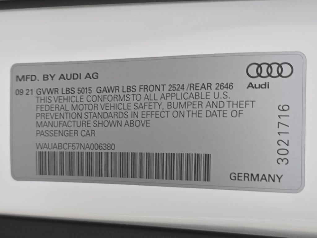 Used 2022 Audi A5 2.0T Premium w/ Convenience Package AWD/4WD image 30