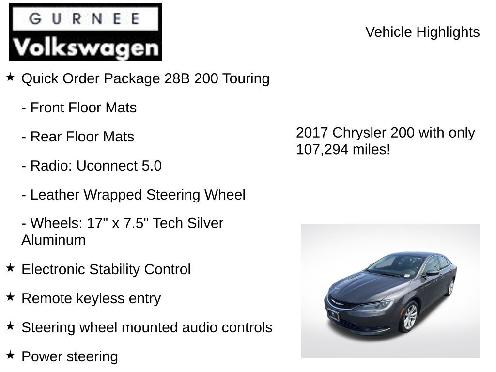 Used 2017 Chrysler 200 LX FWD image 7