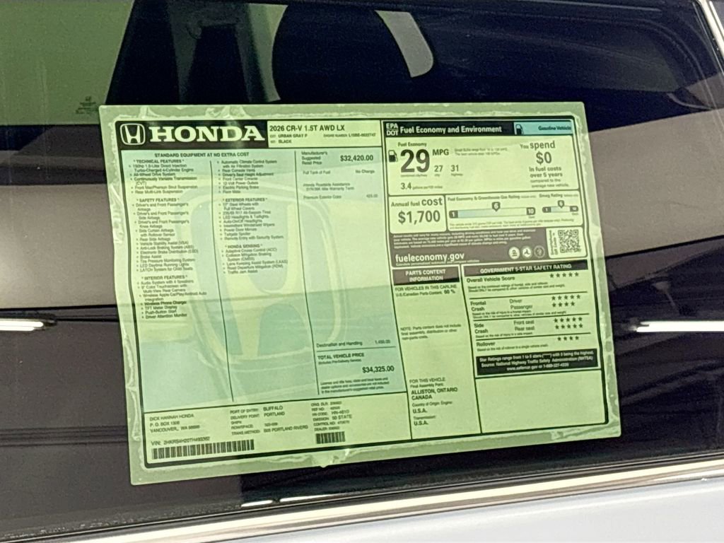 New 2026 Honda CR-V LX image 23