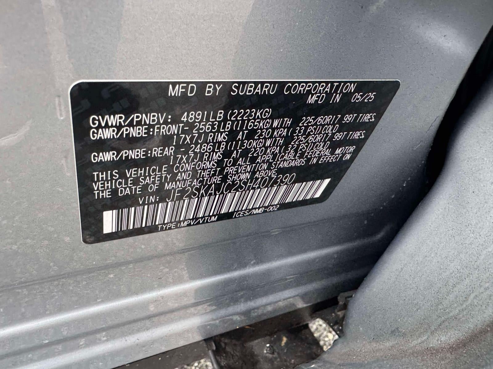 Certified 2025 Subaru Forester Wilderness AWD/4WD image 34