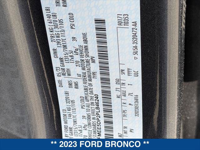 Certified 2023 Ford Bronco Wildtrak AWD/4WD image 25