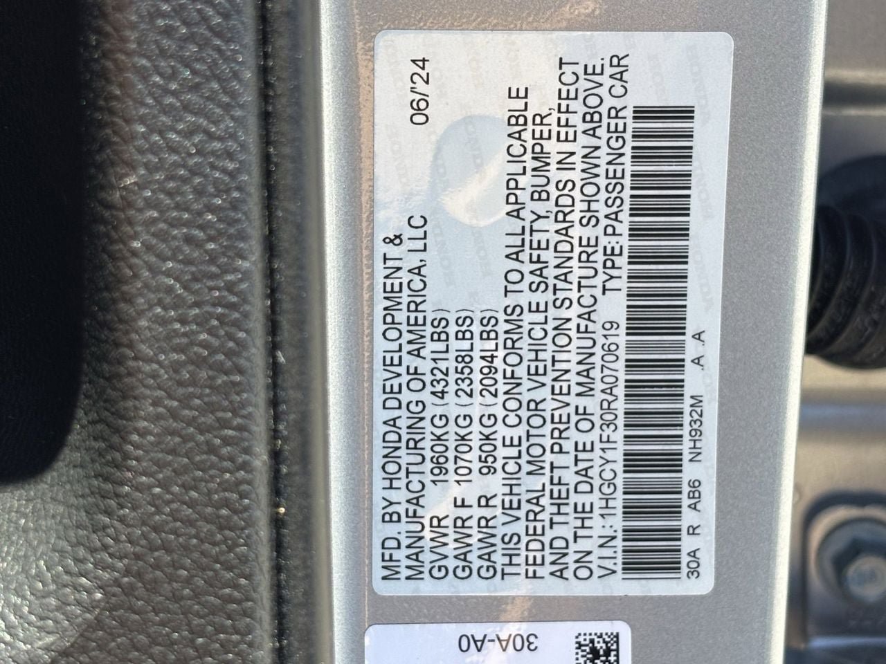 Certified 2024 Honda Accord EX image 31