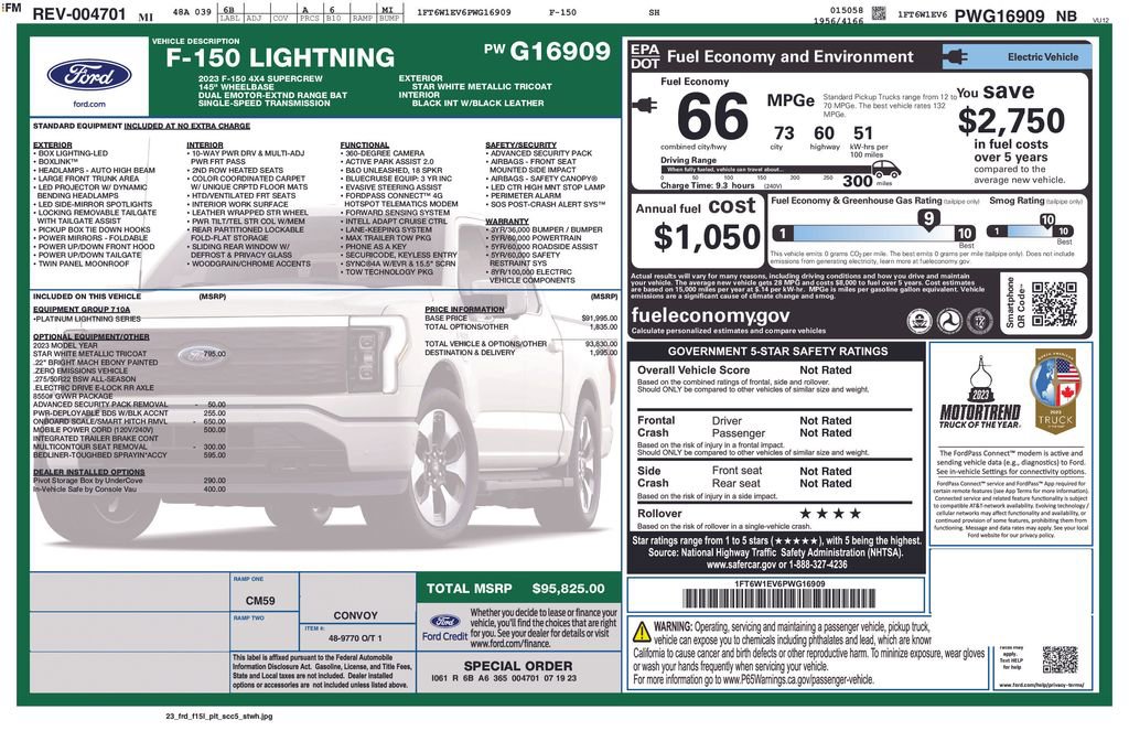 Used 2023 Ford F150 Lightning Platinum image 4