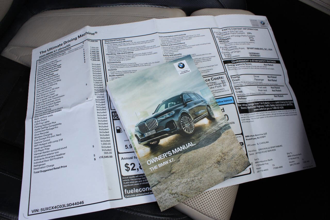 Used 2020 BMW X7 xDrive50i w/ Dynamic Handling Package image 20