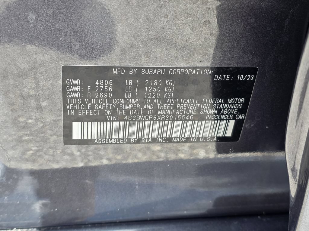 Certified 2024 Subaru Legacy Touring XT AWD/4WD image 31