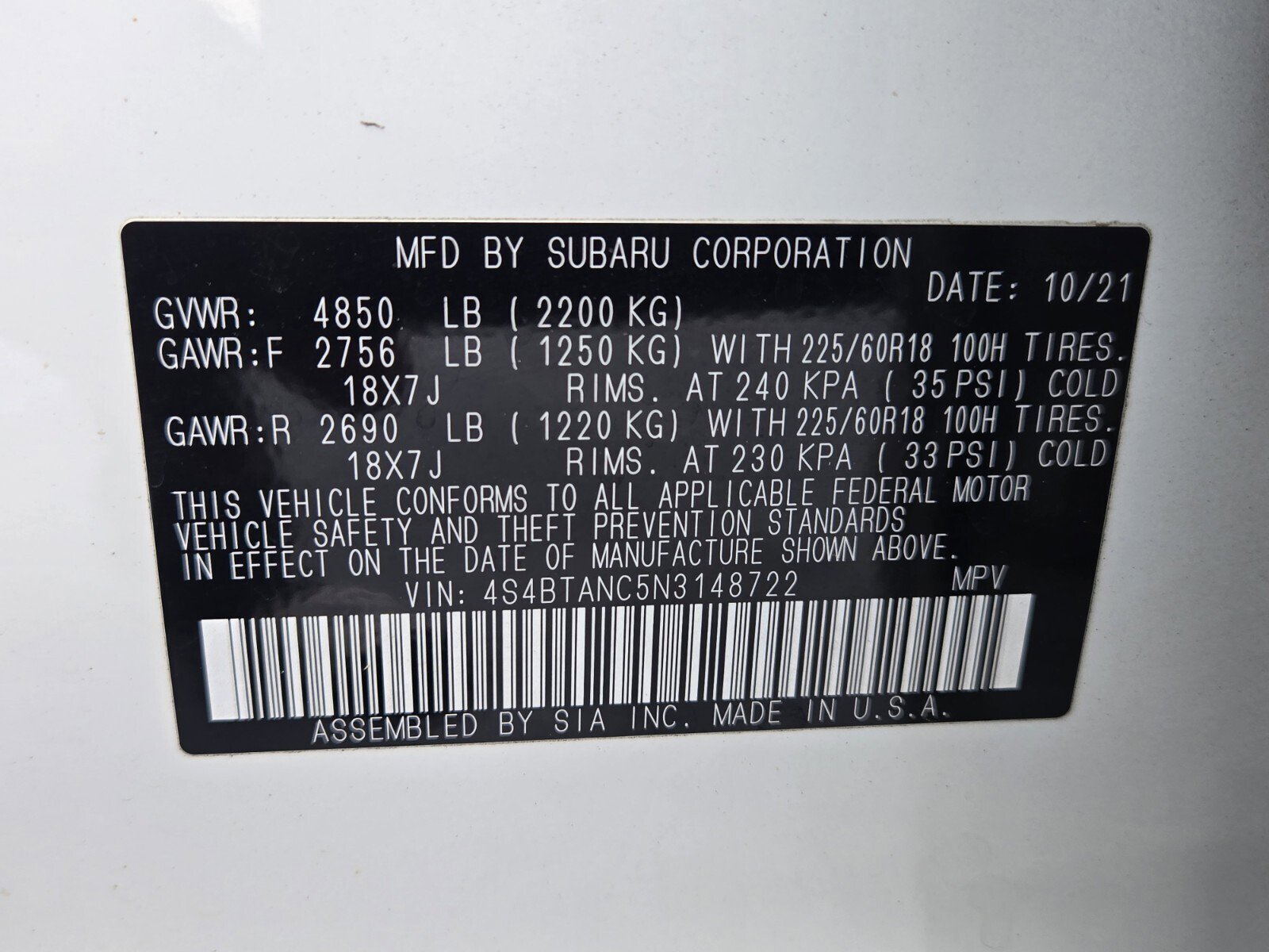 Used 2022 Subaru Outback Limited image 32