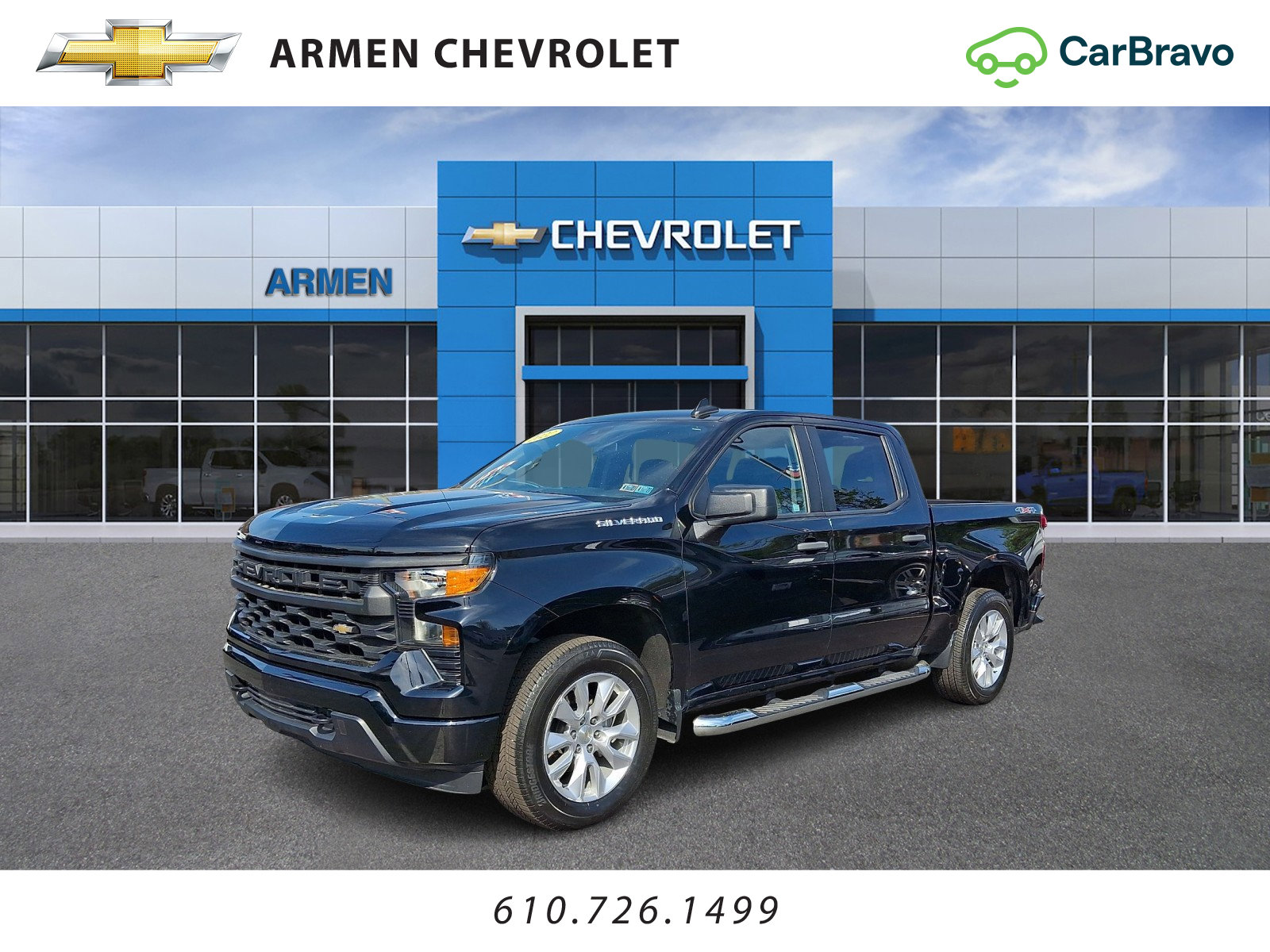 Certified 2022 Chevrolet Silverado 1500 Custom AWD/4WD image 1