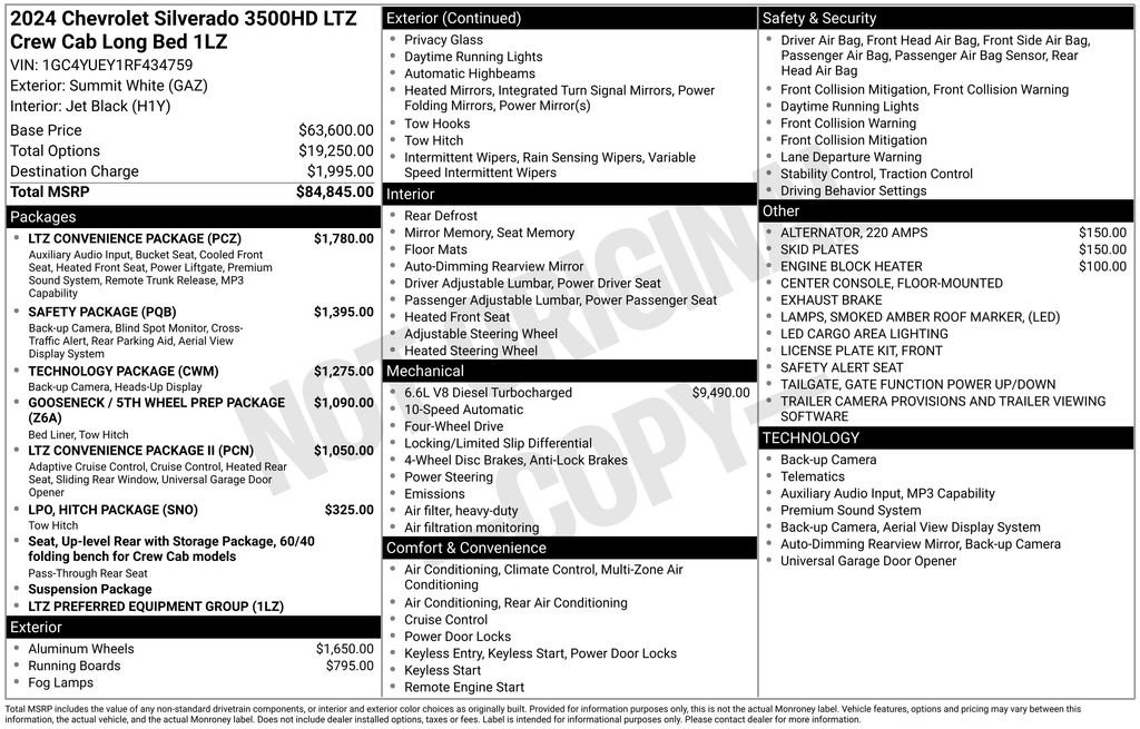 Used 2024 Chevrolet Silverado 3500 LTZ w/ LTZ Convenience Package AWD/4WD image 5