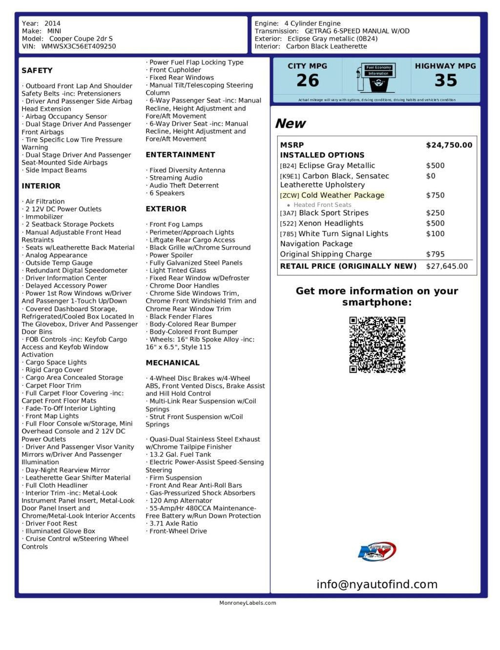 Used 2014 MINI Cooper Coupe S FWD image 5