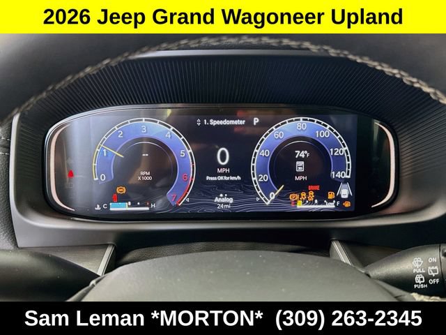 New 2026 Jeep Grand Wagoneer 4WD w/ Quick Order Packge 29V Upland image 12
