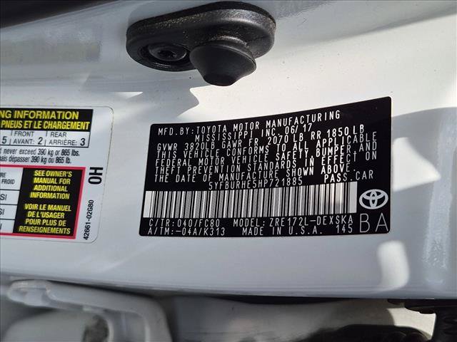 Used 2017 Toyota Corolla SE w/ Carpet Mat Package (TMS) FWD image 22