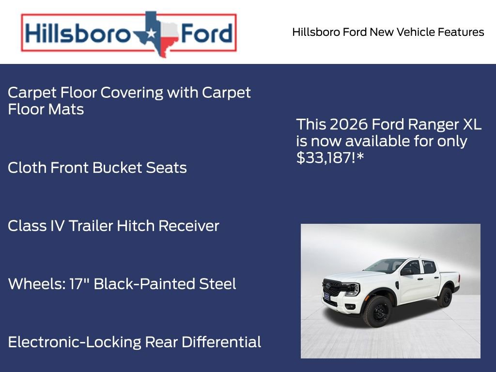 New 2026 Ford Ranger XL w/ Trailer Tow Package RWD image 19