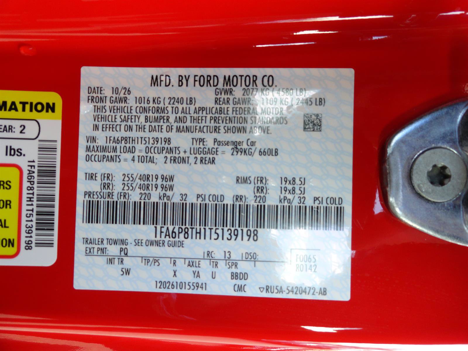 New 2026 Ford Mustang Premium RWD image 20
