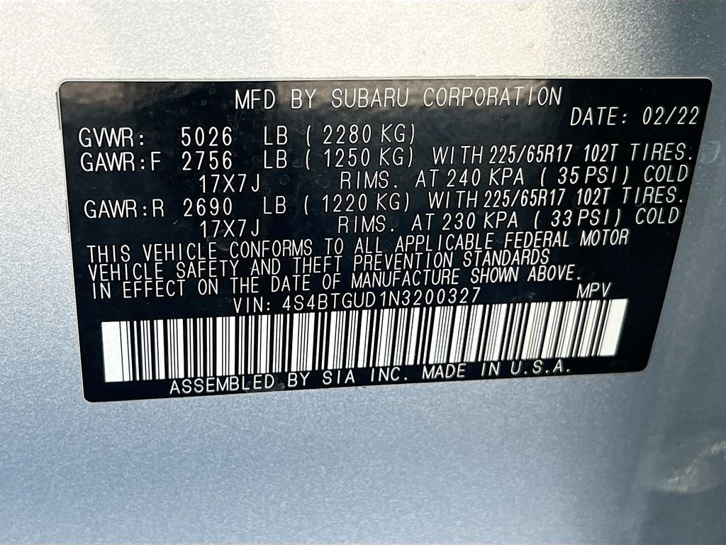 Used 2022 Subaru Outback Wilderness AWD/4WD image 35