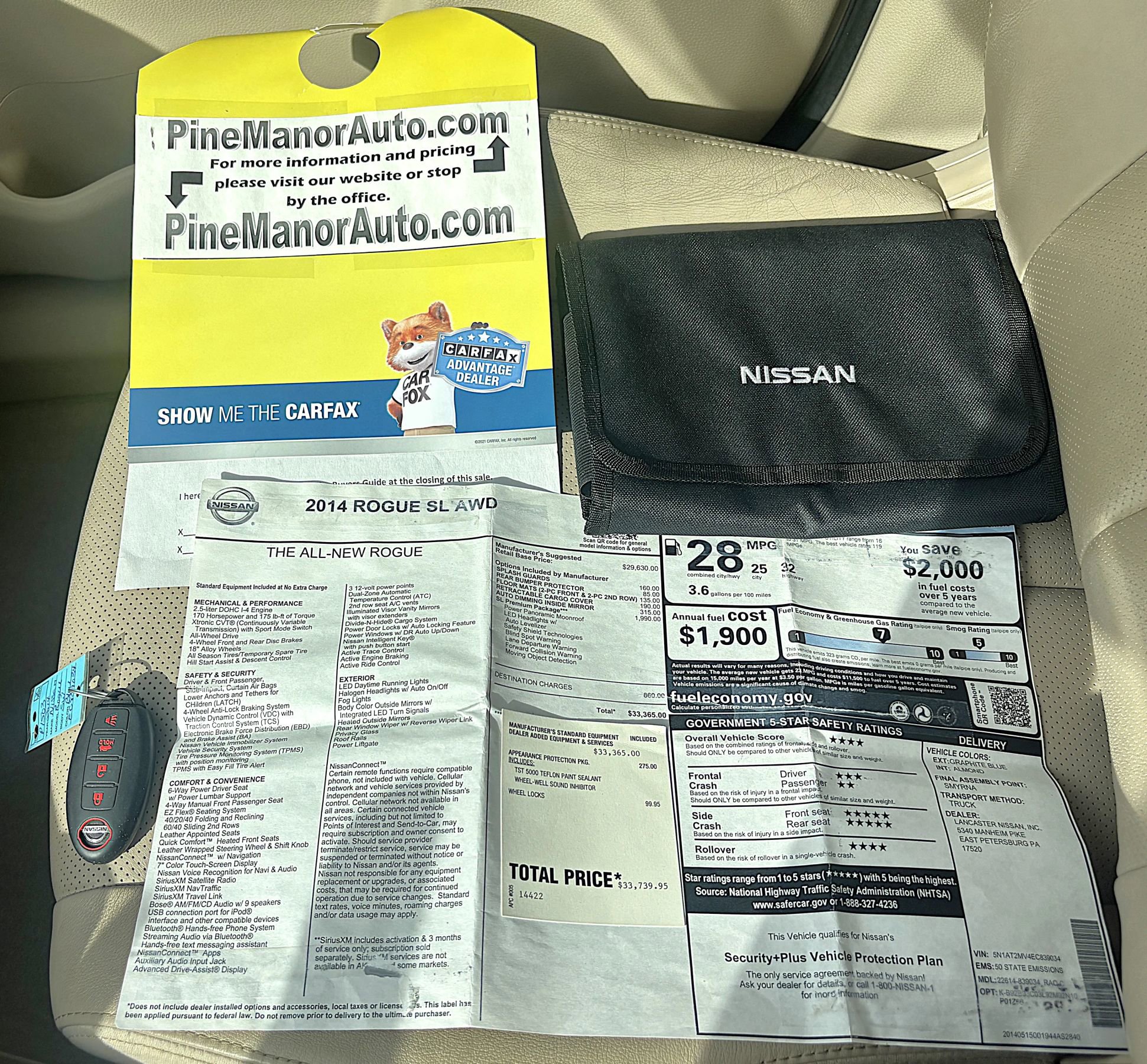 Used 2014 Nissan Rogue SL w/ SL Premium Package image 26