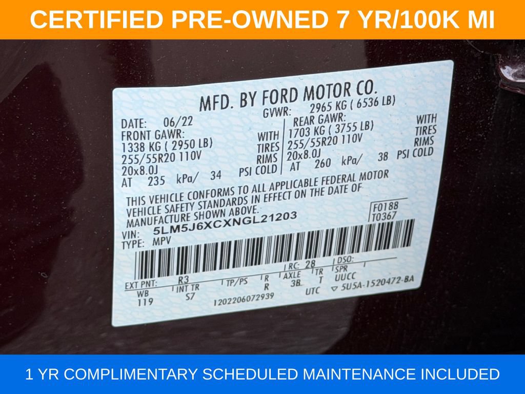 Used 2022 Lincoln Aviator AWD w/ Premium Package image 35