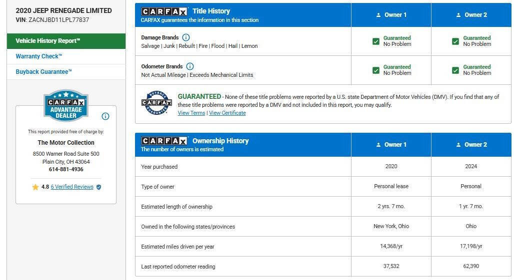 Used 2020 Jeep Renegade Limited w/ LED Lighting Group image 15