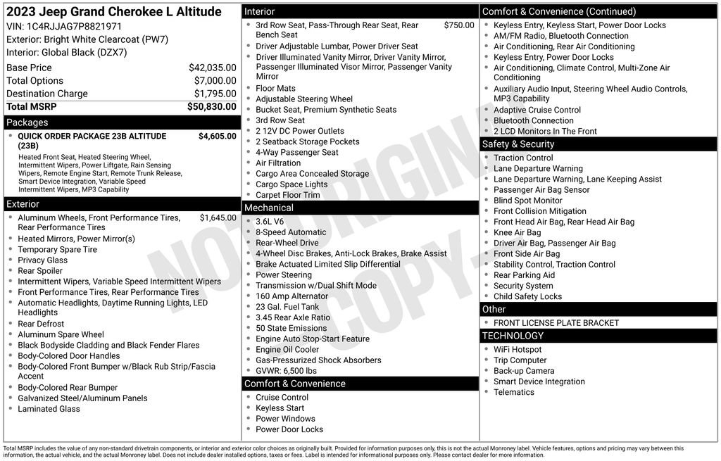 Used 2023 Jeep Grand Cherokee L Altitude image 6