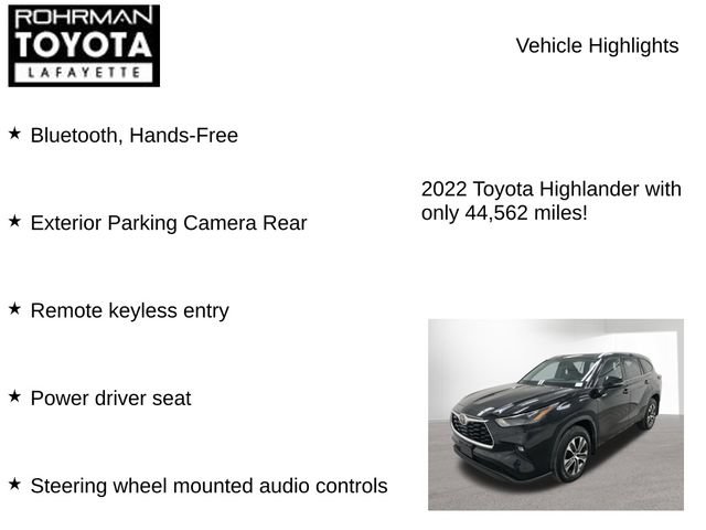 Used 2022 Toyota Highlander XLE AWD/4WD image 7