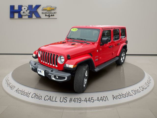 Used 2021 Jeep Wrangler Unlimited Sahara w/ Uconnect 4C Nav & Sound Group image 5