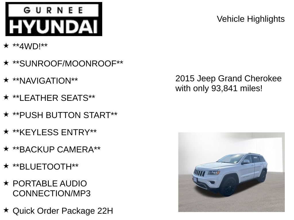 Used 2015 Jeep Grand Cherokee Limited w/ Trailer Tow Group IV image 8
