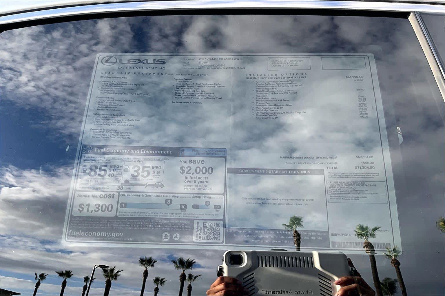 New 2026 Lexus RX 450h AWD w/ Convenience Package image 22