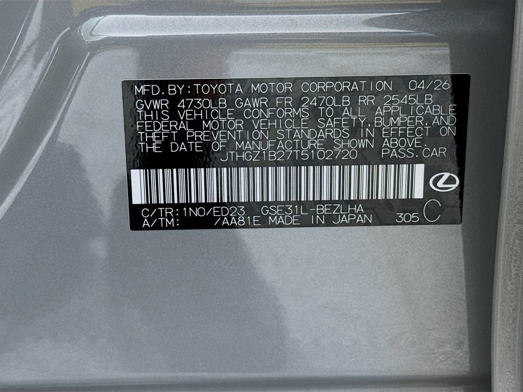 New 2026 Lexus IS 350 F Sport RWD image 24