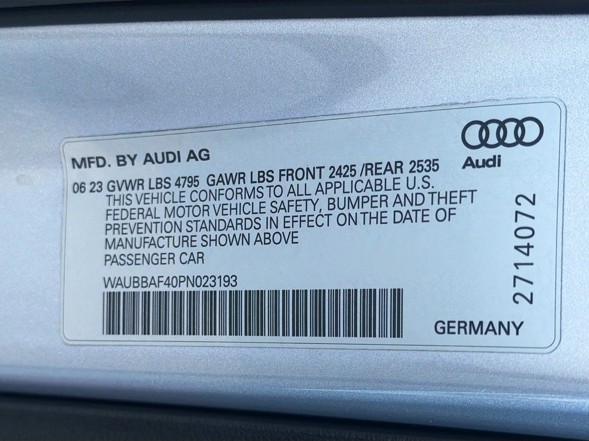 Certified 2023 Audi A4 2.0T Premium Plus w/ Premium Plus Package image 43