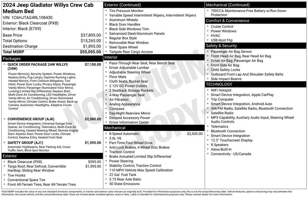 Used 2024 Jeep Gladiator Sport AWD/4WD image 7