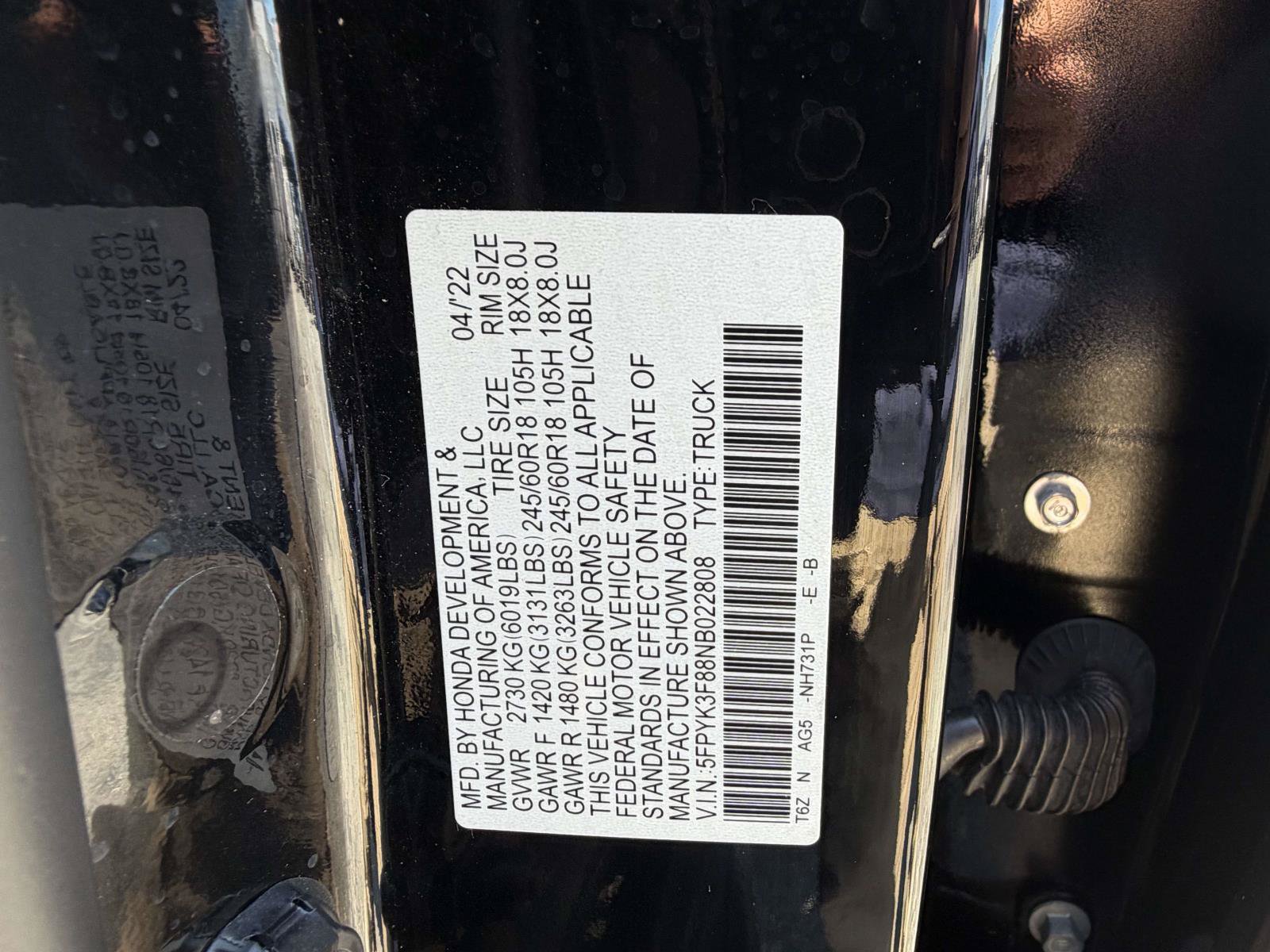 Used 2022 Honda Ridgeline Black Edition image 34