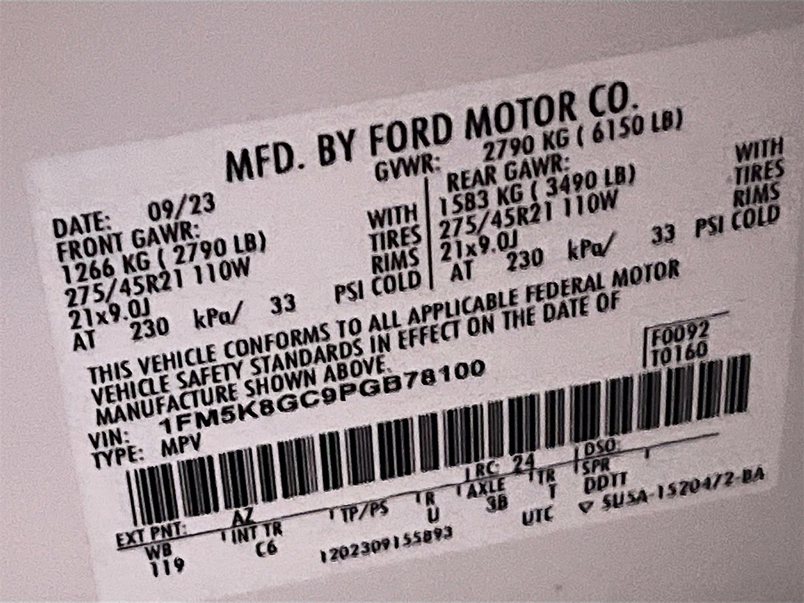 Used 2023 Ford Explorer ST w/ Equipment Group 401A image 35