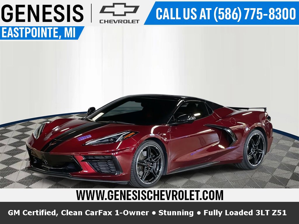 Certified 2020 Chevrolet Corvette Stingray Premium Conv w/ 3LT Preferred Equipment Group