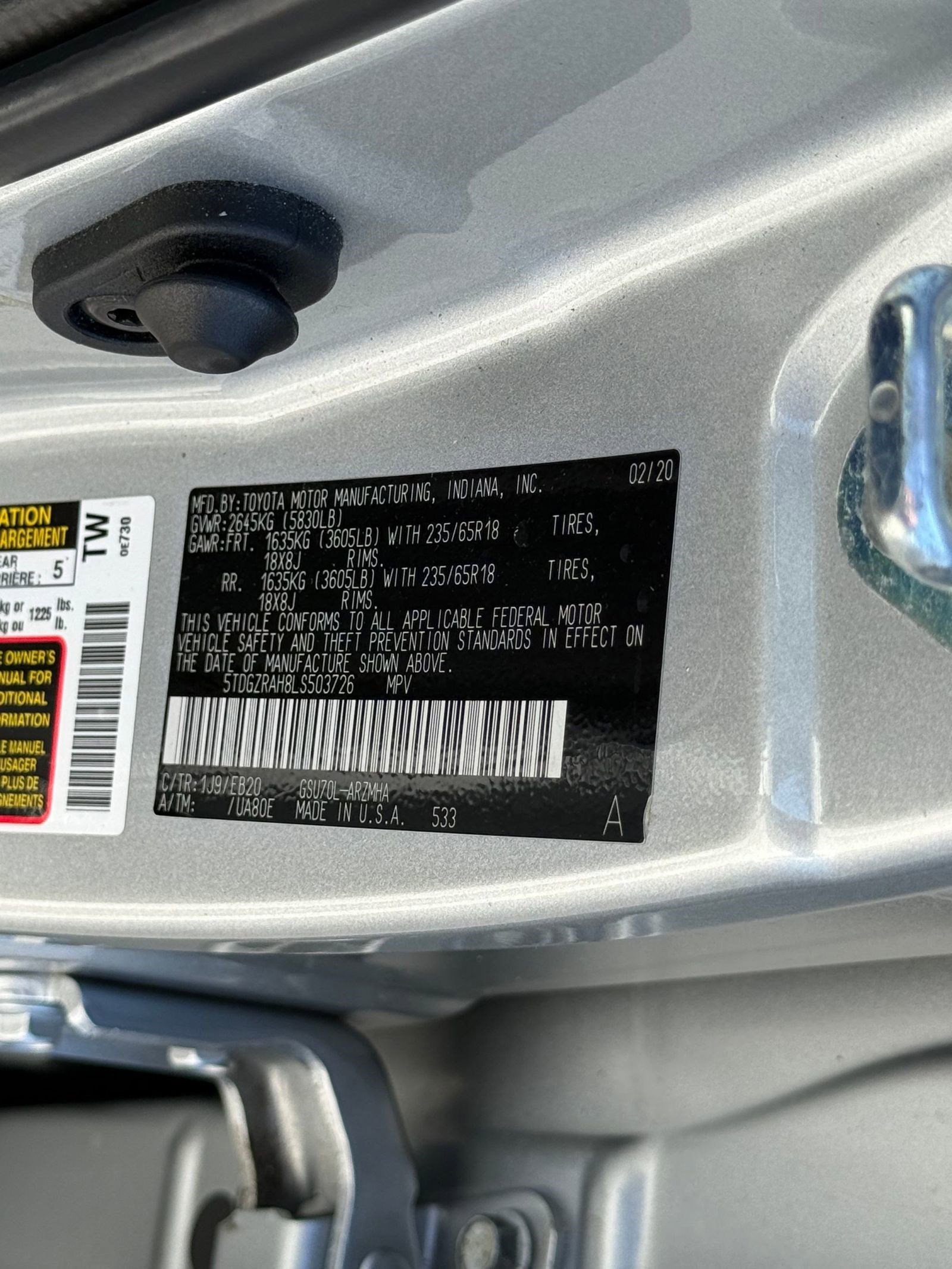 Used 2020 Toyota Highlander XLE image 22