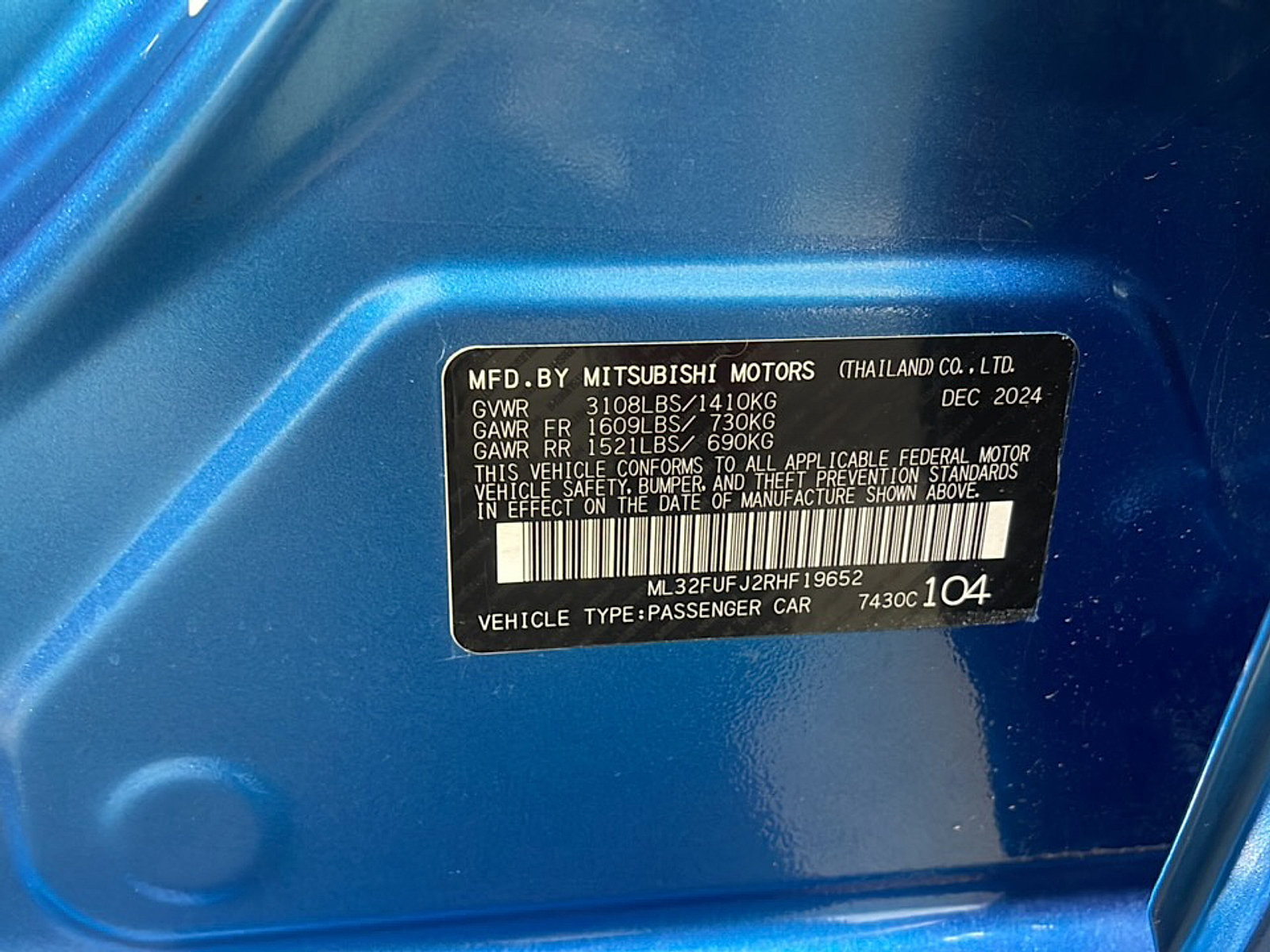 Used 2024 Mitsubishi Mirage G4 ES FWD image 28